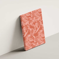 Tahiti Puatou Tiare Floral Canvas Wall Art Monstera Palm Tropical Leaves - Polynesian Pride