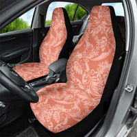 Tahiti Puatou Tiare Floral Car Seat Cover Monstera Palm Tropical Leaves - Polynesian Pride