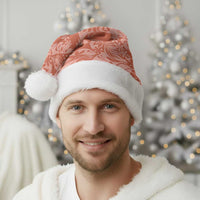 Tahiti Puatou Tiare Floral Christmas Santa Hat Monstera Palm Tropical Leaves - Polynesian Pride