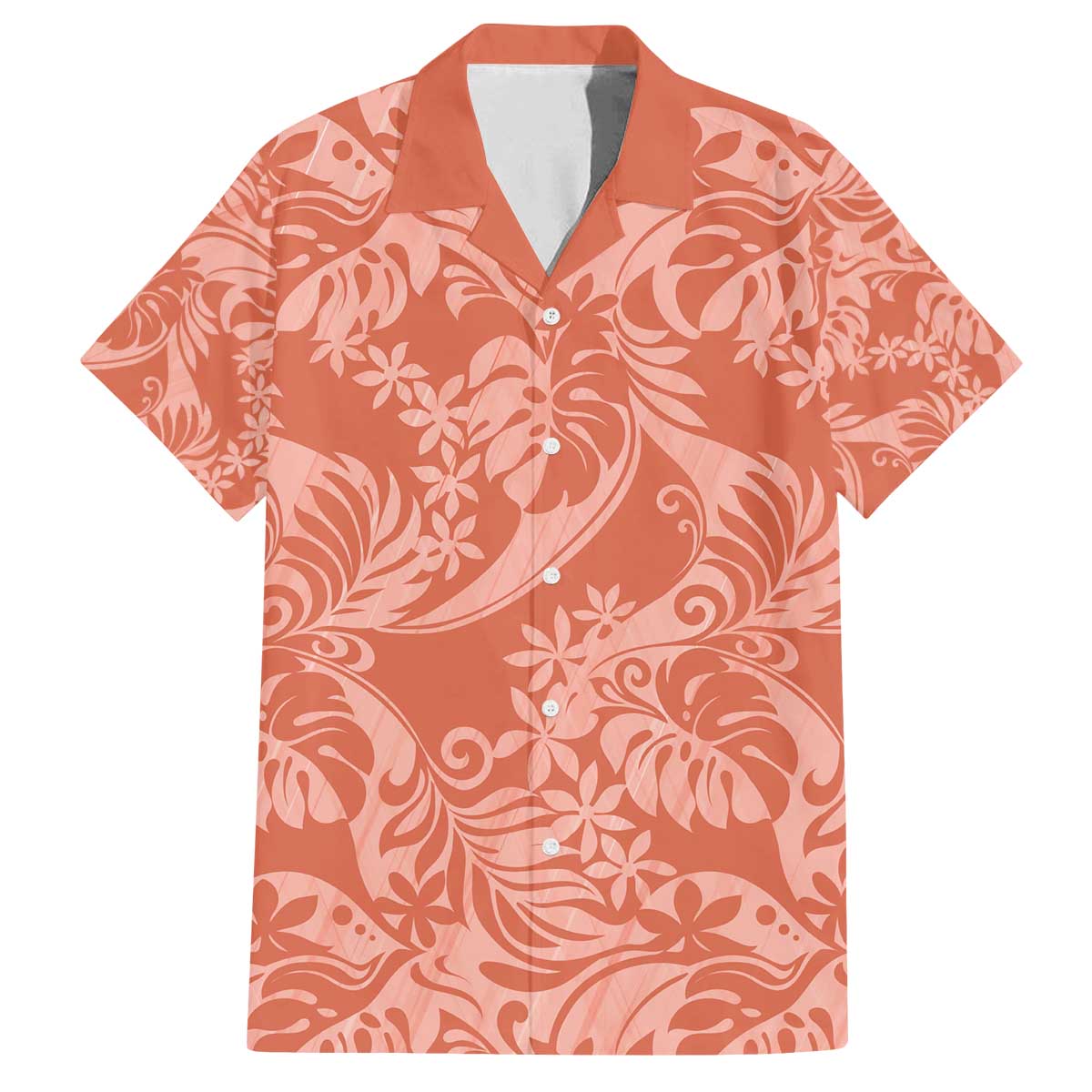 Tahiti Puatou Tiare Floral Family Matching Off The Shoulder Long Sleeve Dress and Hawaiian Shirt Monstera Palm Tropical Leaves - Polynesian Pride