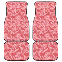 Tahiti Tarona Tiare Floral Car Mats Monstera Palm Tropical Leaves - Polynesian Pride