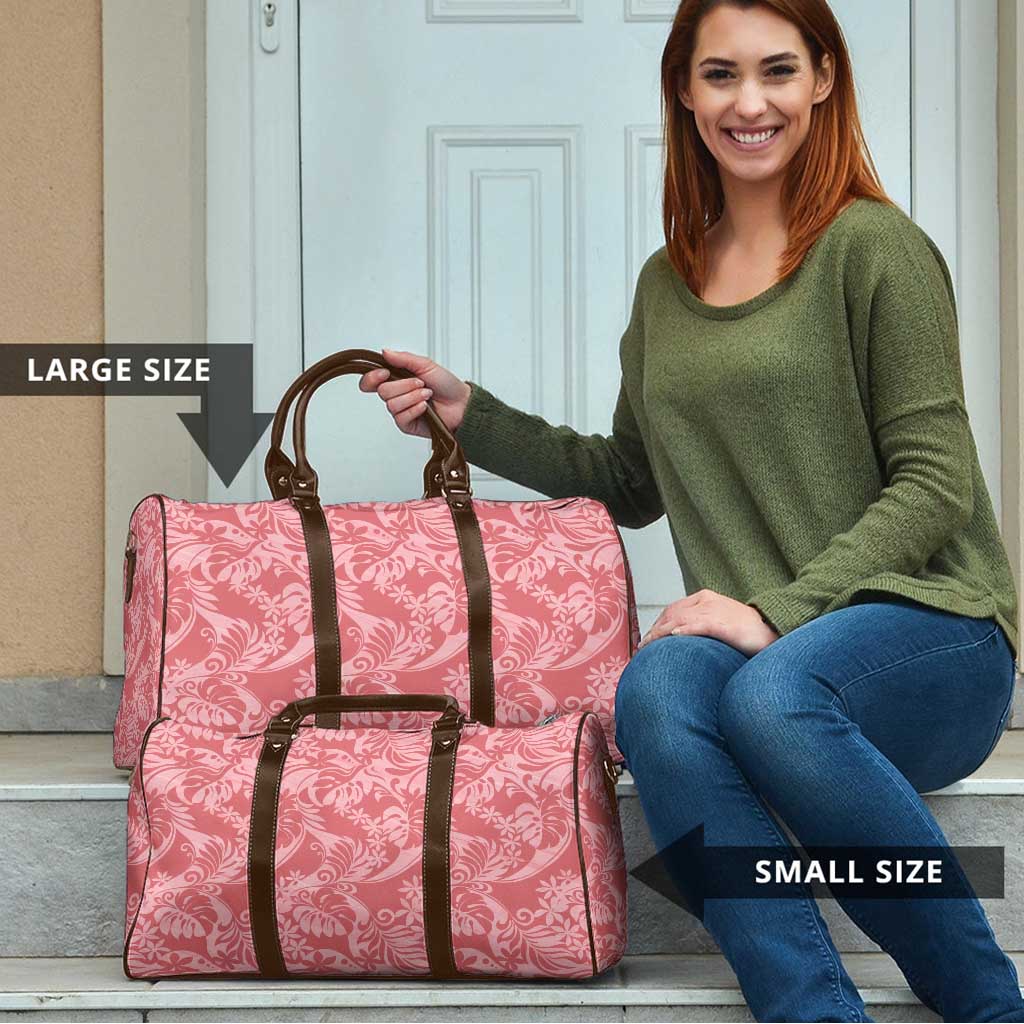 Tahiti Tarona Tiare Floral Travel Bag Monstera Palm Tropical Leaves - Polynesian Pride