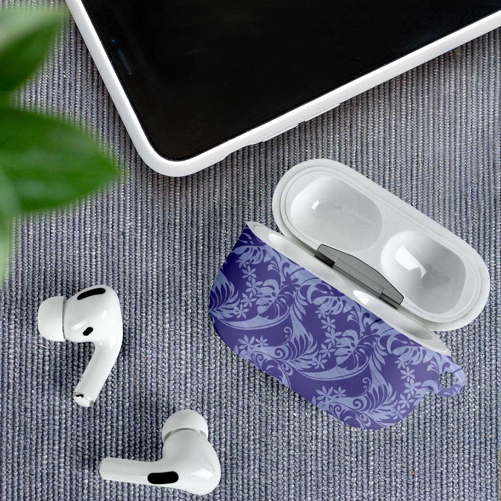 Tahiti Vareau Tiare Floral AirPods Case Monstera Palm Tropical Leaves - Polynesian Pride