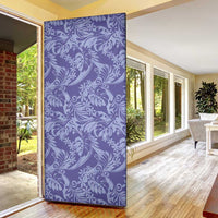 Tahiti Vareau Tiare Floral Door Cover Monstera Palm Tropical Leaves - Polynesian Pride