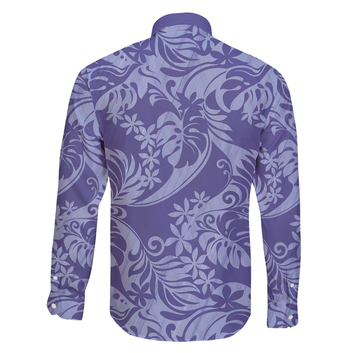 Tahiti Vareau Tiare Floral Family Matching Off The Shoulder Long Sleeve Dress and Hawaiian Shirt Monstera Palm Tropical Leaves - Polynesian Pride