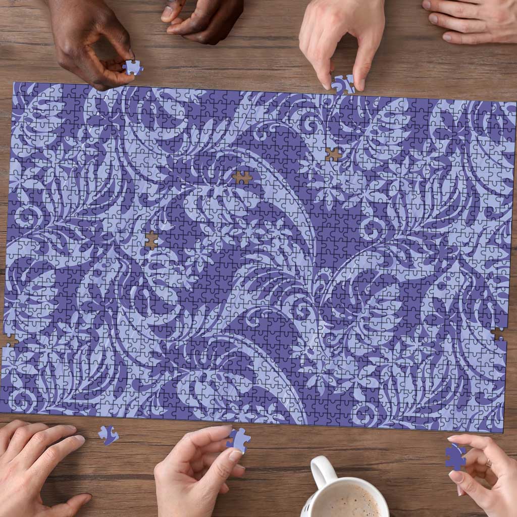 Tahiti Vareau Tiare Floral Puzzle Monstera Palm Tropical Leaves - Polynesian Pride