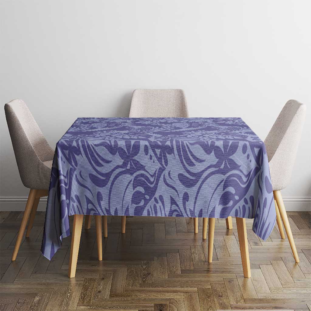 Tahiti Vareau Tiare Floral Tablecloth Monstera Palm Tropical Leaves - Polynesian Pride