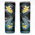 Personalised Hawaii Skinny Tumbler Polynesian Shark with Kakau Turquoise Version