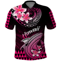 Hawaii Polo Shirt Polynesian Shark with Kakau Pink Version LT01 Pink - Polynesian Pride