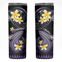 Hawaii Skinny Tumbler Polynesian Shark with Kakau Purple Version