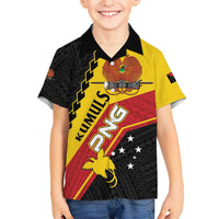Custom PNG Kid Hawaiian Shirt The Kumuls Are On A Roll LT01 Kid Black - Polynesian Pride