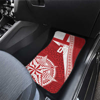 Tonga Rugby Mate Maa Car Mats Ngatu Pattern