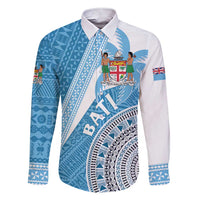 Custom Fiji Rugby Bati Family Matching Short Sleeve Bodycon Dress and Hawaiian Shirt Tapa Pattern
