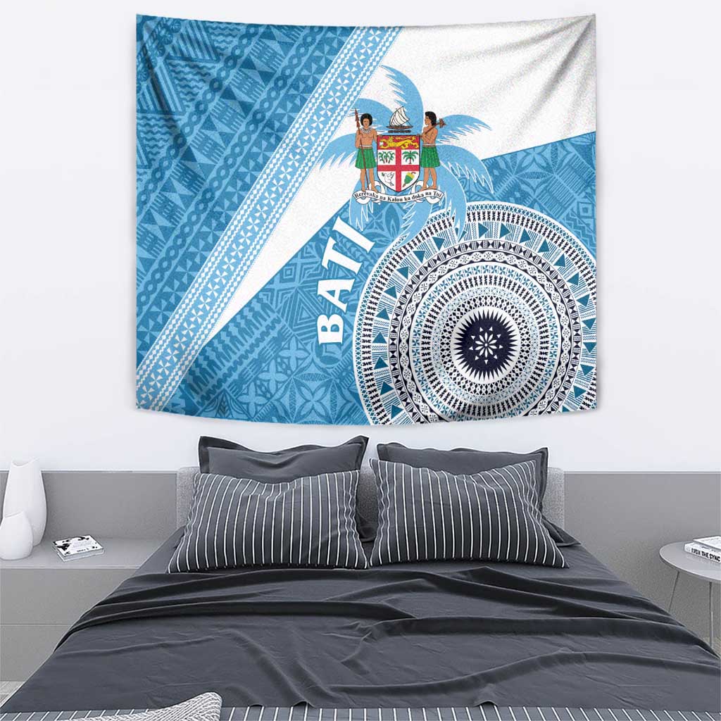 Fiji Rugby Bati Tapestry Tapa Pattern