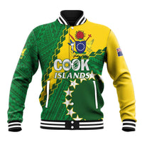 Custom Cook Islands Rugby Kukis Baseball Jacket Circle Stars