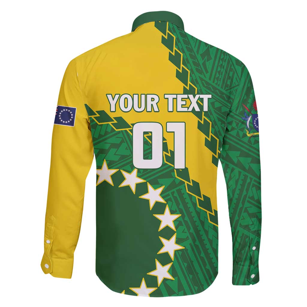 Custom Cook Islands Rugby Kukis Family Matching Short Sleeve Bodycon Dress and Hawaiian Shirt Circle Stars