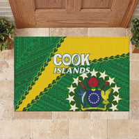 Cook Islands Rugby Kukis Rubber Doormat Circle Stars