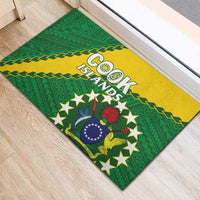 Cook Islands Rugby Kukis Rubber Doormat Circle Stars