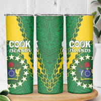 Cook Islands Rugby Kukis Skinny Tumbler Circle Stars