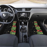 Hawaiian Hibiscus Plumeria Car Mats Tropical Leaves