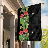 Hawaiian Hibiscus Plumeria Garden Flag Tropical Leaves