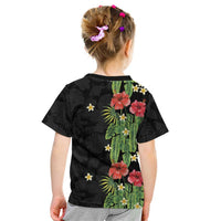 Hawaiian Hibiscus Plumeria Kid T Shirt Tropical Leaves LT01 - Polynesian Pride