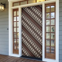 Yogyakarta Parang Batik Motifs Door Cover Indonesian Traditional Pattern
