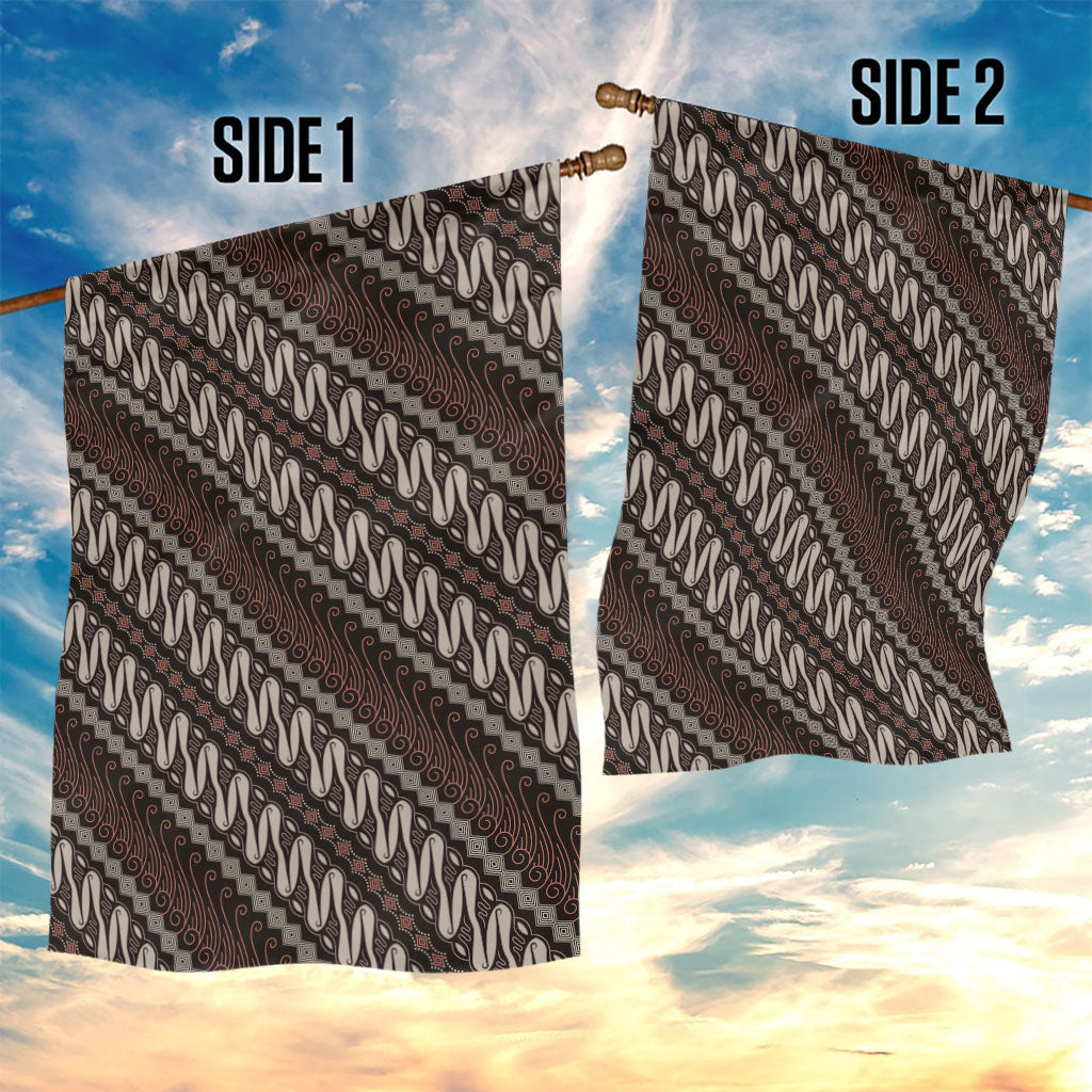 Yogyakarta Parang Batik Motifs Garden Flag Indonesian Traditional Pattern