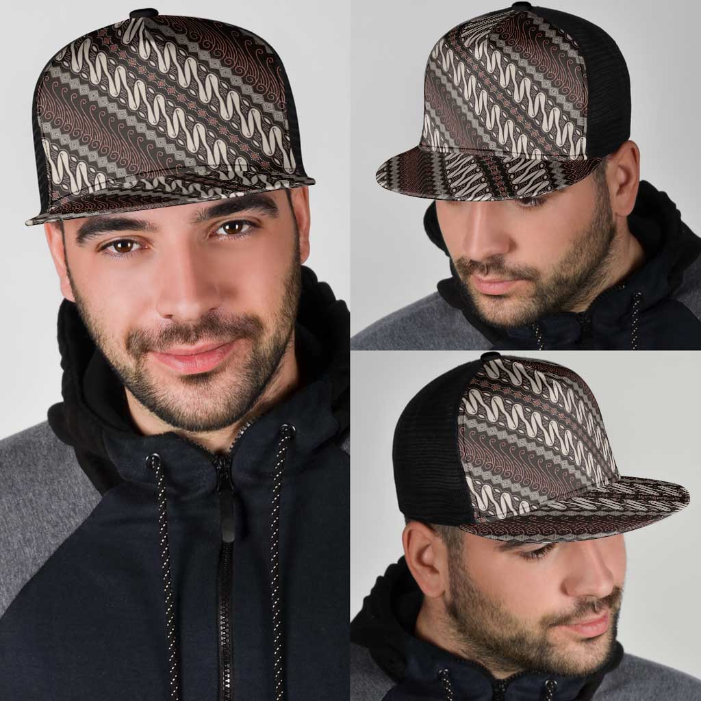 Yogyakarta Parang Batik Motifs Mesh Trucker Cap Indonesian Traditional Pattern LT01 - Polynesian Pride