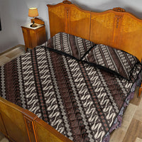 Yogyakarta Parang Batik Motifs Quilt Bed Set Indonesian Traditional Pattern
