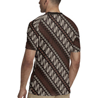 Yogyakarta Parang Batik Motifs Rugby Jersey Indonesian Traditional Pattern