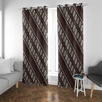 Yogyakarta Parang Batik Motifs Window Curtain Indonesian Traditional Pattern