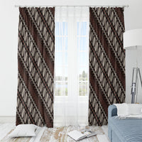 Yogyakarta Parang Batik Motifs Window Curtain Indonesian Traditional Pattern