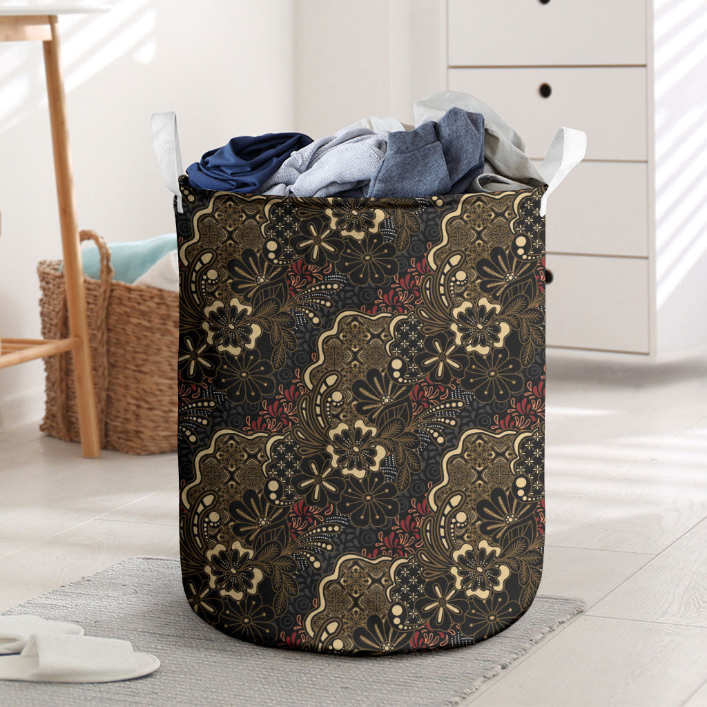 Batik Sekar Jagad Laundry Basket Indonesian Traditional Pattern