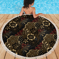Batik Sekar Jagad Beach Blanket Indonesian Traditional Pattern