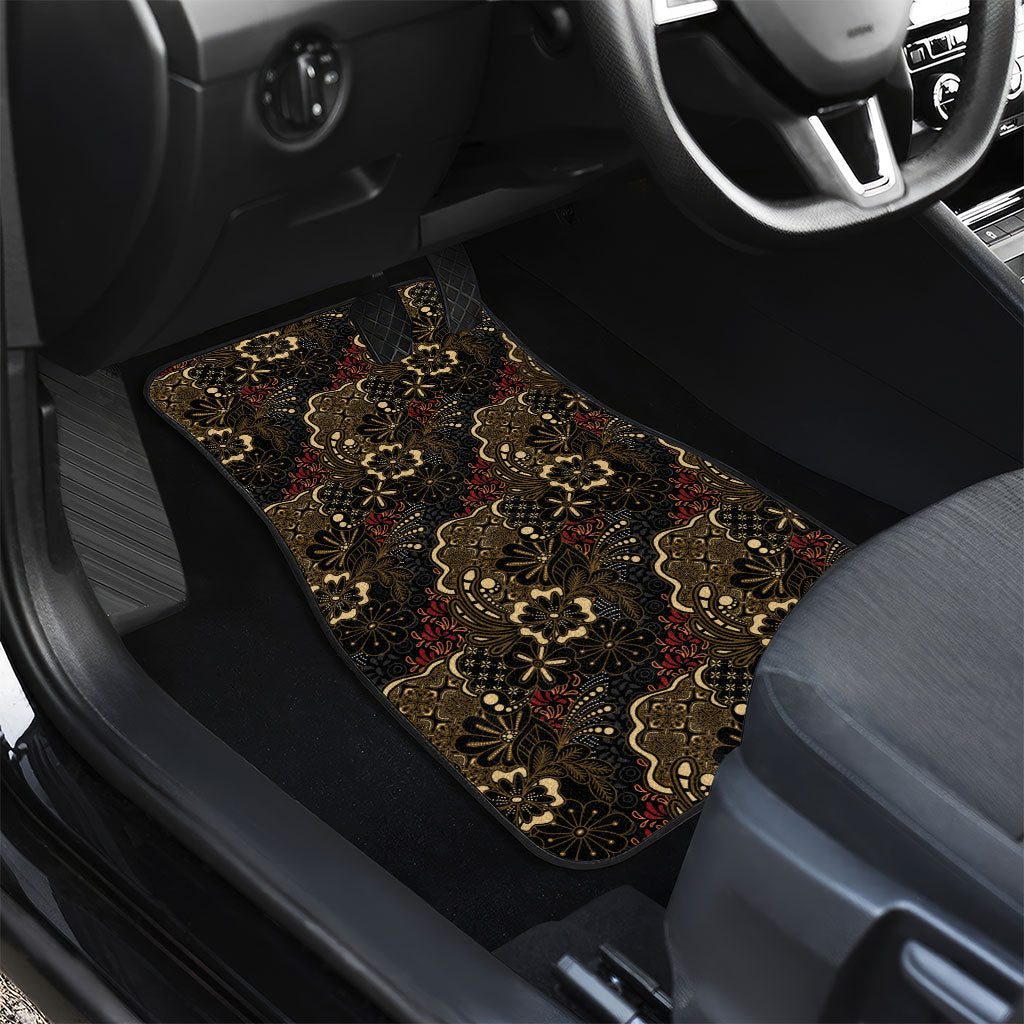 Batik Sekar Jagad Car Mats Indonesian Traditional Pattern