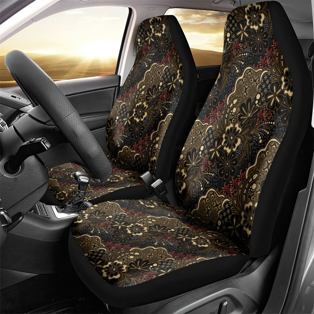 Batik Sekar Jagad Car Seat Cover Indonesian Traditional Pattern