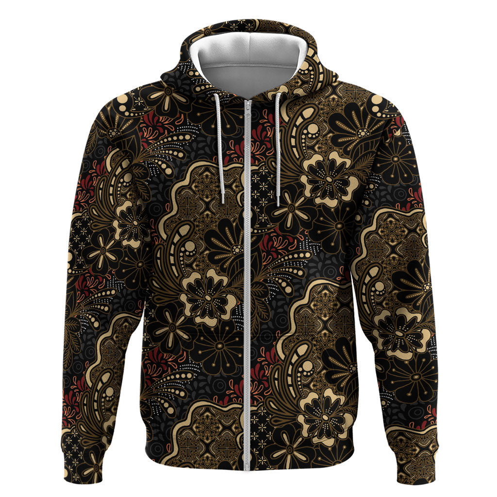 Batik Sekar Jagad Hoodie Indonesian Traditional Pattern