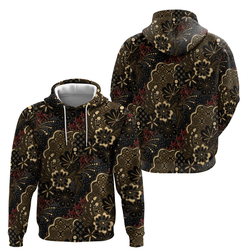 Batik Sekar Jagad Hoodie Indonesian Traditional Pattern