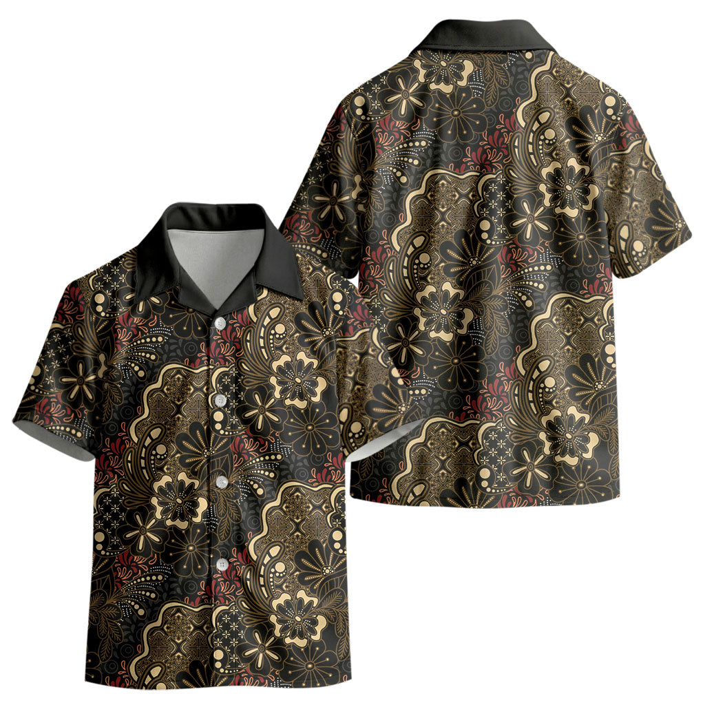 Batik Sekar Jagad Kid Hawaiian Shirt Indonesian Traditional Pattern LT01 - Polynesian Pride