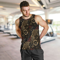 Batik Sekar Jagad Men Tank Top Indonesian Traditional Pattern