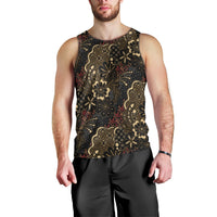 Batik Sekar Jagad Men Tank Top Indonesian Traditional Pattern
