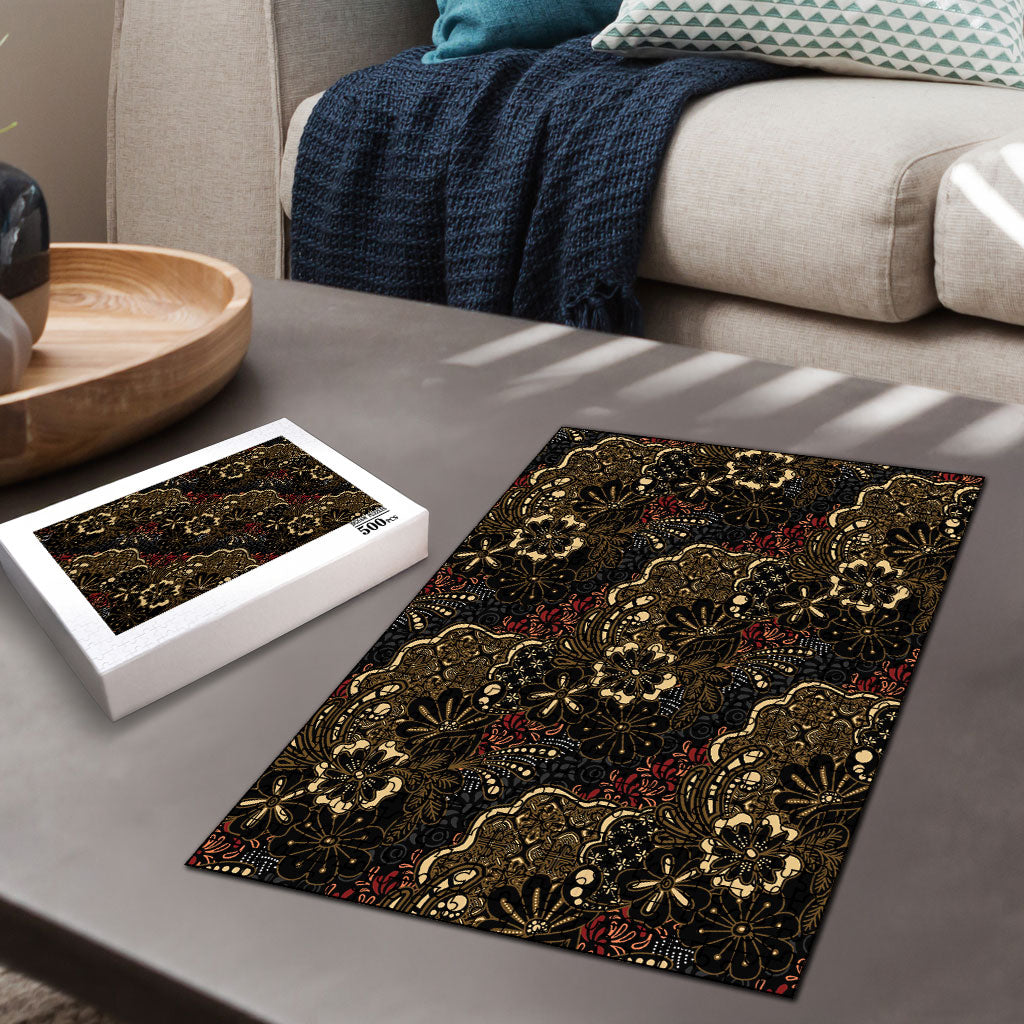 Batik Sekar Jagad Puzzle Indonesian Traditional Pattern