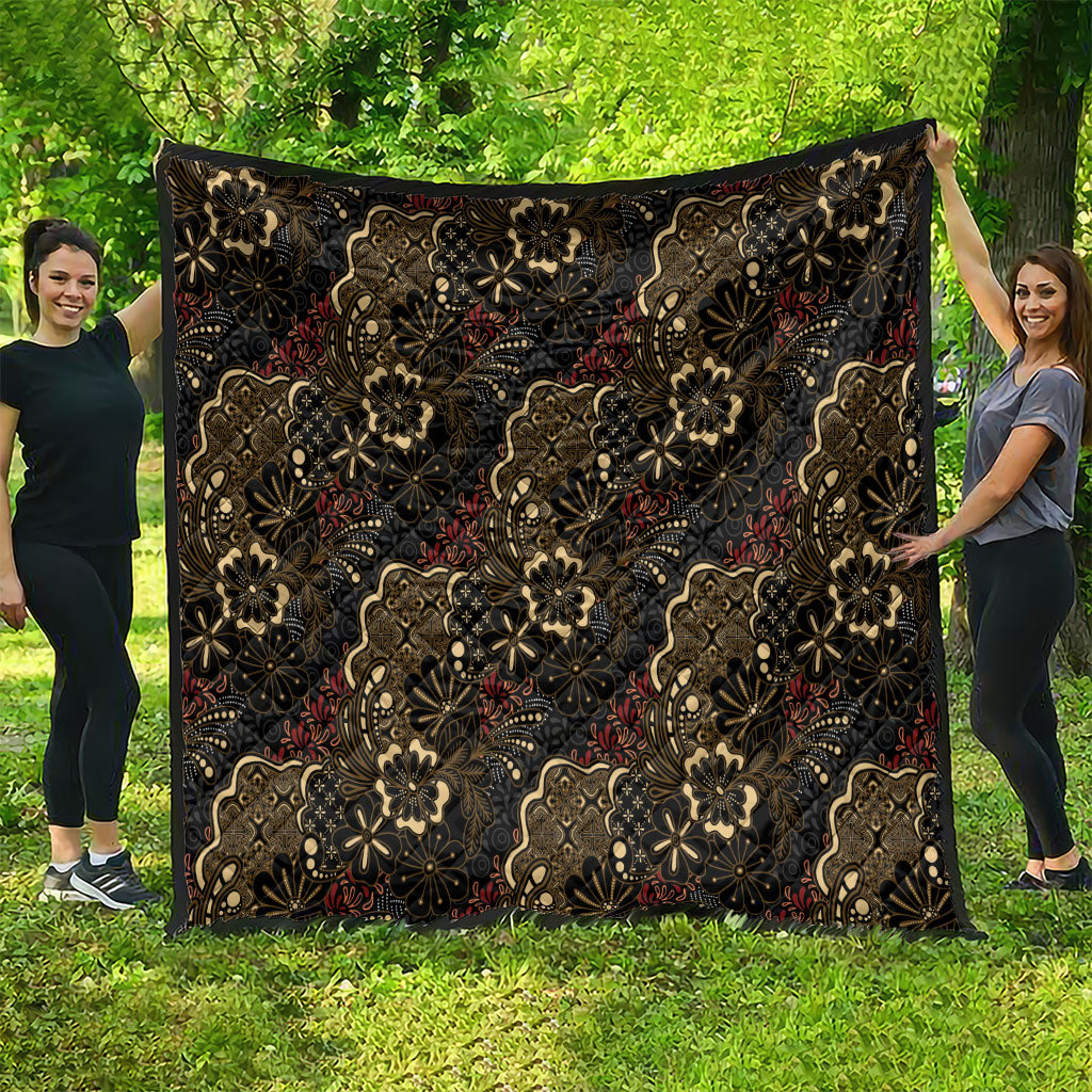 Batik Sekar Jagad Quilt Indonesian Traditional Pattern