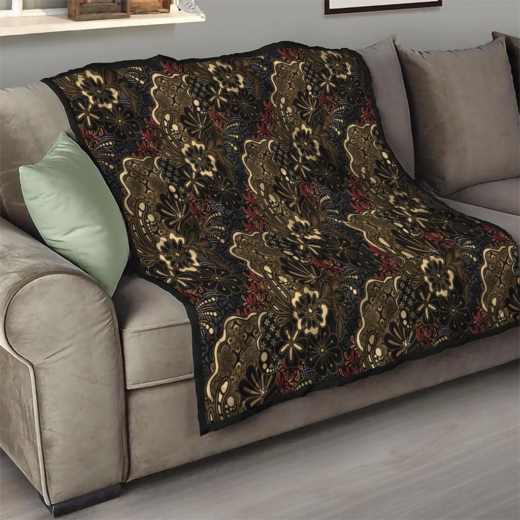 Batik Sekar Jagad Quilt Indonesian Traditional Pattern