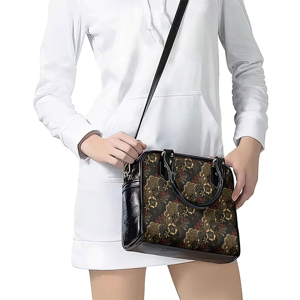 Batik Sekar Jagad Shoulder Handbag Indonesian Traditional Pattern