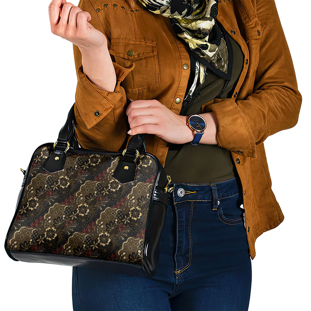 Batik Sekar Jagad Shoulder Handbag Indonesian Traditional Pattern
