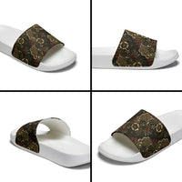 Batik Sekar Jagad Slide Sandals Indonesian Traditional Pattern
