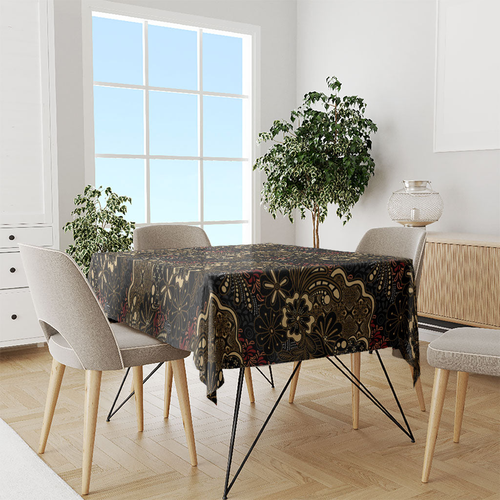 Batik Sekar Jagad Tablecloth Indonesian Traditional Pattern