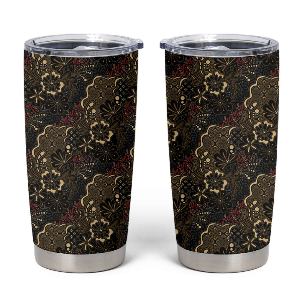 Batik Sekar Jagad Tumbler Cup Indonesian Traditional Pattern